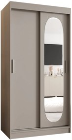 Šatníková skriňa 100 cm Ronny (kašmír). Akcia -47%. Vlastná spoľahlivá doprava až k Vám domov. 1126046