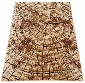 Kusový koberec 160x220 cm LUKEN moderný - béžový / hnedý