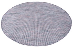 Dekorstudio Šnúrkový okrúhly koberec PALM 2778 - ružovomodrý Priemer koberca: 120cm