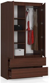 Skriňa S 90 cm 2D 2SZ CLP wenge