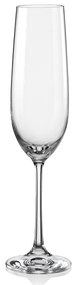 Crystalex Poháre na sekt VIOLA 190 ml, 6 ks