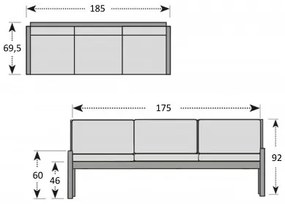 Doppler MORISS - záhradné hliníkové sedenie - Rozbalený tovar (N576)