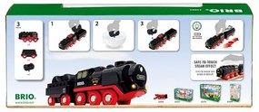 Brio - Parná lokomotíva s vodnou nádržou na batérie