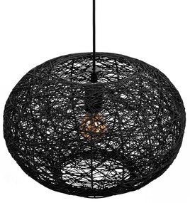 Toolight Toolight, stropné svietidlo 40cm 1xE27 APP1321-1CP, čierna, OSW-02695