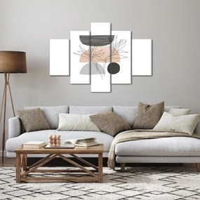 Obraz - Line art kvety N⁰2 (150x105 cm)