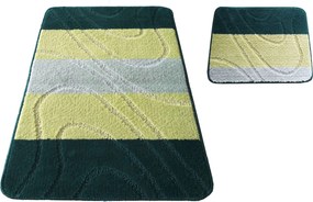 DY Kúpeľňová sada koberčekov Montana 05 - zelená