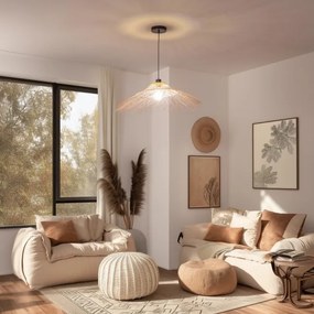 Brilagi - LED luster na lanku CERIA BOHO 1xE27/40W/230V priemer 100 cm bambus