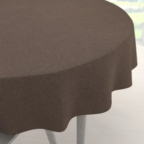 Biante Dekoračný okrúhly obrus BKR-504 Hnedý Ø 120 cm