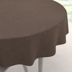 Biante Veľký dekoračný okrúhly obrus BKR-504 Hnedý Ø 180 cm