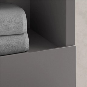 KEUCO Stageline závesná skrinka pod umývadlo, 1 dvierka + 1 priehradka, pánty vľavo, 460 x 380 x 625 mm, inox matný, 32822290001