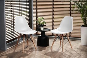 Dekorstudio Dizajnová jedálenská stolička v škandinávskom štýle - biela