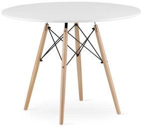 Okrúhly stôl TODI 100 cm biely