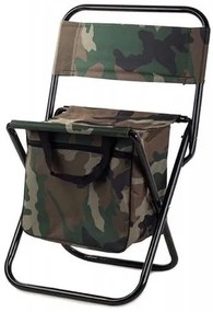 Verk 01234 Kempingová skladacia stolička s taškou 2 v 1 maskáč