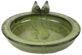 Napájadlo pre vtáky Flin, 10,5x30,5 cm, keramika, zelená