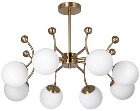 Luster na tyči 8xE27/60W/230V zlatá