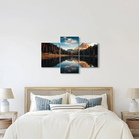 Obraz - Alpy, Taliansko, Dolomity, Lago Antorno (90x60 cm)