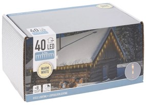 Vianočné svetielka 5,7 m/20 (40 led) teplá biela, 8 režimov svietenia, pamäťová funkcia