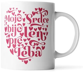 Sablio Hrnek Mé srdce bije jen pro Tebe - 200 ml - espresso