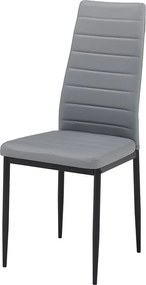 Jedálenský set 4x stolička + stôl Catini Austin - Sivá