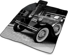 Sablio Plážová deka Čiernobiely veterán: 200x140 cm