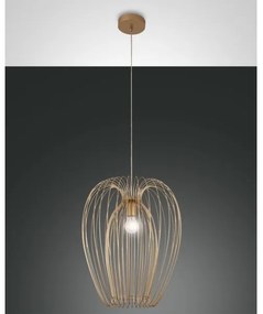 Fabas Luce 3677-45-225 - Luster na lanku CAMP 1xE27/40W/230V zlatá