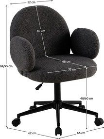 Kancelárske kreslo Trio (sivá + čierna). Vlastná spoľahlivá doprava až k Vám domov. 1119531