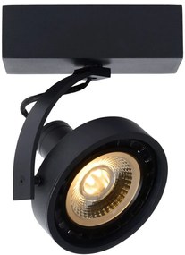 Lucide 22968/12/30 DORIAN - Stropné bodové osvetlenie - LED stmievanie do teplej farby - GU10 - 1x12W 2200K / 3000K - čierna