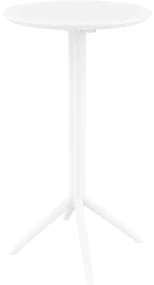 SKY FOLDING Ø60 sklopný barový stôl white