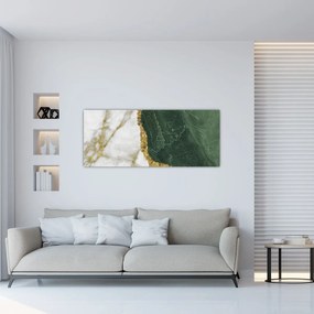 Obraz - Zelený mramor N⁰3 (120x50 cm)
