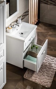 Aqualine Aqualine, FAVOLO umývadlová skrinka 61,5x72,5x44 cm, biela mat, FV265