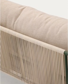 Zelená/béžová čalúnená záhradná pohovka Zivia – Kave Home