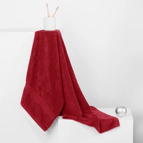 Bavlnený uterák DecoKing Marina tmavočervený