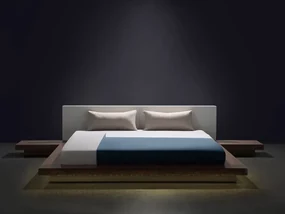 Manželská posteľ 180x200 cm Zina (biela) (s LED osvetlením). Vlastná spoľahlivá doprava až k Vám domov. 1035514