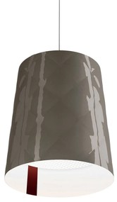 Kundalini New York závesná lampa, Ø 33 cm, sivá