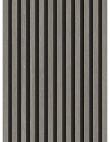 Mexen Lam-B, akustické stenové lamely 275 × 30 cm, HDF doska 4 mm, technická dyha, dub striebristý, S100-275307-3015-007