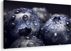 Obraz ovocia s kvapkami vody (90x60 cm)