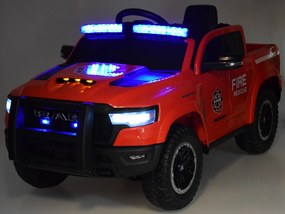 JOKOMISIADA Detské hasičské auto na batérie RAM pickup s majákom a sirénou PA0323