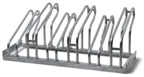 Stojan na bicykle, 6 miest, strieborná