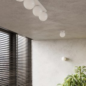 Nástenné svietidlo Yoli, 1x biele sklenené tienidlo, w