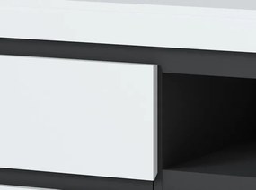 TV skrinka Campania 161 cm, biela/antracit