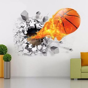 Veselá Stena Samolepka na stenu na stenu Basketbalová lopta