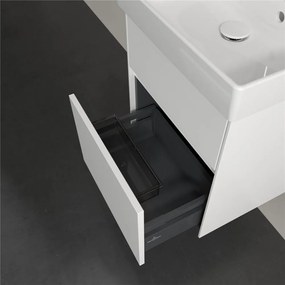 VILLEROY &amp; BOCH Collaro závesná skrinka pod umývadielko, 2 zásuvky, s LED osvetlením, 460 x 374 x 546 mm, White Matt, C006B0MS