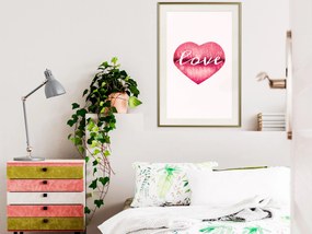 Artgeist Plagát - Love Lips [Poster] Veľkosť: 30x45, Verzia: Čierny rám