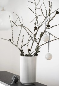 LYNGBY Porcelánová váza Vase White 25 cm