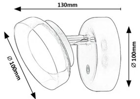 Rabalux 71272 - LED Nástenné svietidlo JAVI LED/2W/5V 3000K