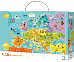 Dodo Puzzle Mapa Európy, 100 dielikov