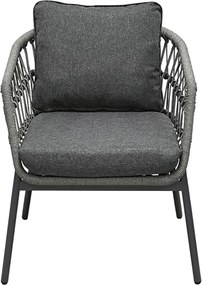 Autronic BONTEC Záhradná sedacia súprava, kov, polyratan, sivá, AZ-L1880 GREY Farba: Šedá