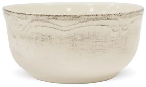 Miska na šalát Provence Ivory, vidiecka keramika, 5x11x11