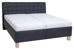 Čalúnená posteľ s úložným priestorom bez matraca VIOLET 160x200 cm antracit
