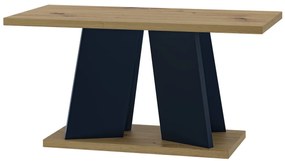 Konferenčný stolík Mulnu (artisan + čierna). Vlastná spoľahlivá doprava až k Vám domov. 1055218